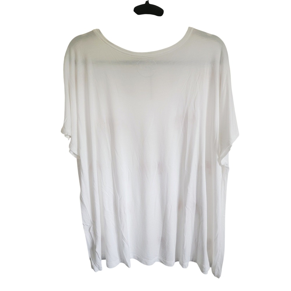INC International Concepts 2X White Sequin Elephant T-Shirt Top - Picture 8 of 10